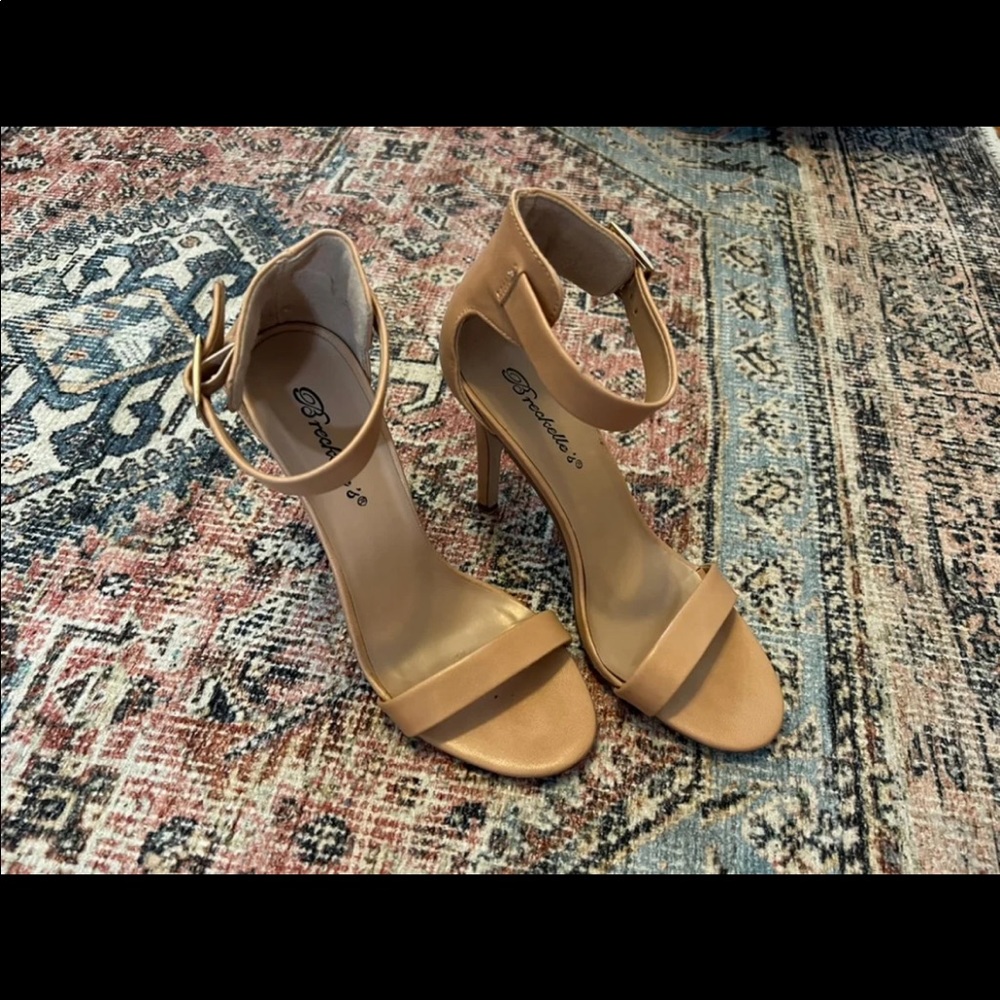 Nude Ankle Heels